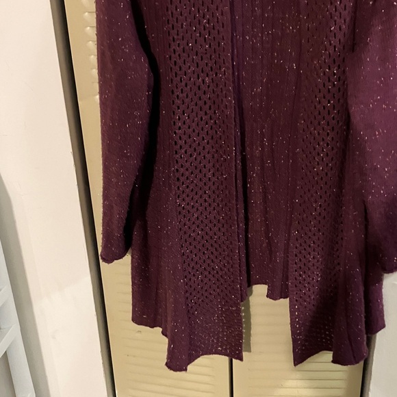 Studio Works Deep Purple Women's Cardigan - Picture 4 of 4